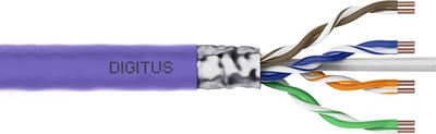 Kabel Digitus CAT 6 F/UTP B2ca AWG 23/1 instalacyjny 500 m Fioletowy (4016032442080)