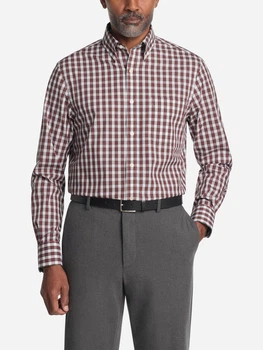 Рубашка хлопковая мужская Tommy Hilfiger 146347836 XL Белая с красным (1161456612)