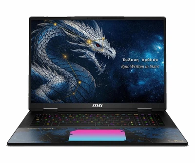 Ноутбук MSI Titan 18 HX Dragon Edition Draco Epic A2WJ-1271PL (9S7-182213-1271) 18" Mini LED 4K / Intel Core Ultra 9 290HX Plus / RAM 96 ГБ / SSD 4 ТБ / NVIDIA GeForce RTX 5090 24GB / Windows 11 Pro