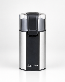 Кофемолка электрическая Zepline ZP-362 500 Вт роторная из нержавеющей стали для кофе, специй и орехов Черная