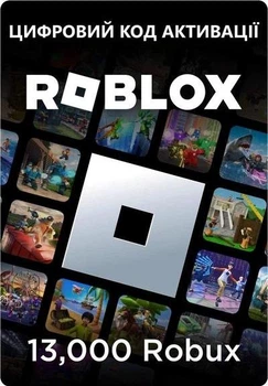 Карта поповнення Roblox Gift Card на 13000 ROBUX