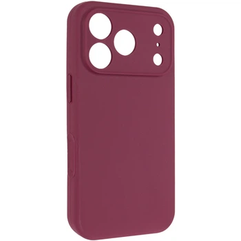 Силиконовый чехол Silk Full Camera Protective для Apple iPhone 17 Pro Max (6.9") Plum