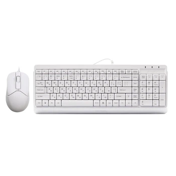 Комплект клавіатура та мишка A4Tech F1512 White
