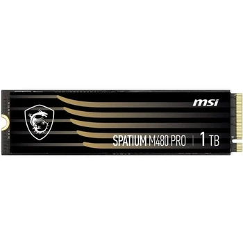 SSD MSI Spatium M480 Pro 1TB M.2 2280 PCIe 4.0 x4 NVMe 3D NAND TLC (S78-440L1G0-P83)