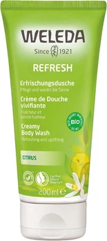 Крем-гель для душу Weleda Refresh Citrus освіжаючий 200 мл (7611916124501)