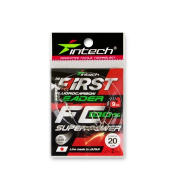 Поводок флюорокарбоновый Intech FC First Leader 20 см (2 шт.), 0,50 мм, 9,00 кг(FS_CA7AE45E8B92)