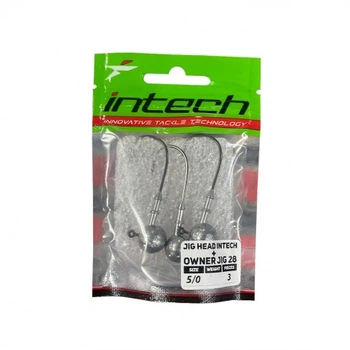 Джиг-головка Intech + Owner, модель Jig 28 No5/0, 12 г (3 шт.)(FS_E88F1B546BC3)