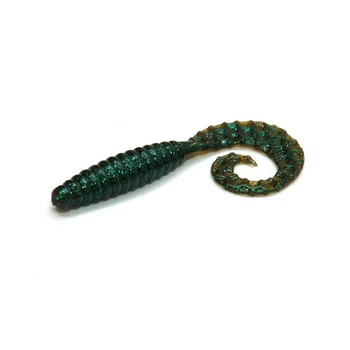 Приманка Bait Breath Curly Grub 4,5" (8 шт.) Ur28, Япония, силиконовая, объемная, ребристая, закрученный хвост, подходит для офсетных крючков(FS_4FE6932C7171)