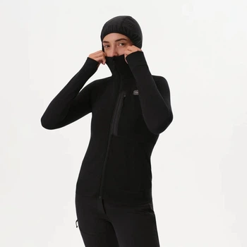 Флис женский Turbat Ilma Hood Women XS Чорний