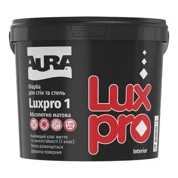 Абсолютно матова стійка до миття фарба AURA Luxpro 1 4.75 л