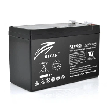 Акумуляторна батарея AGM RITAR RT1290B, Black Case, 12V 9.0Ah ( 151 х 65 х 94 (100) ) Q10 (UG-8222)
