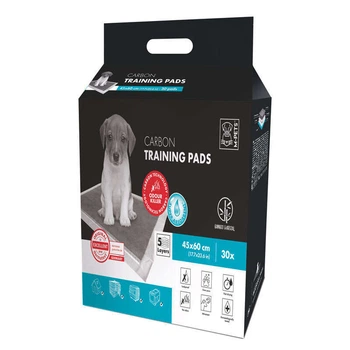 Одноразові пелюшки з бамбуковим вугіллям для собак M-Pets Carbon Training Pads 60х45 см / 30 шт. (6953182724346)