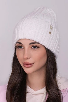 Женская шапка Flirt МИРАНДА 56-58 Молоко