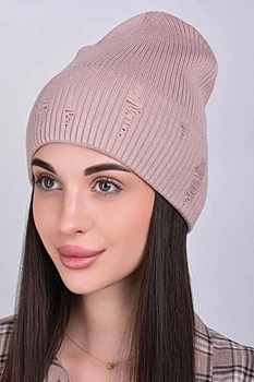 Женская шапка Flirt ЭДЕЛЬВЕЙС 56-58 Беж пудра