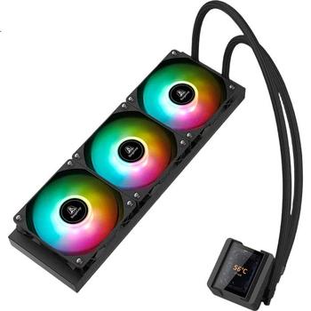 Рідинний кулер Segotep Ice Cool 360 Black LCD ARGB All-In (2,4-дюймовий РК-екран / Програмне забезпечення / Підтримка двох платформ Intel AMD)
