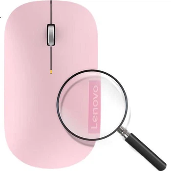 Беспроводная мышь Lenovo, тихая мышь, беспроводная мышь Air Handle, портативная офисная мышь, розовый цвет «вишневый цветок».