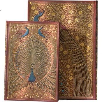 Paperblanks [Подарок на выпускной] Блокнот Пей Ланк, высококачественный дневник, подарок для мужчин и женщин, подарок на годовщину, студенческий день рождения, подарок для друга, дневник, Павлин Хафеза