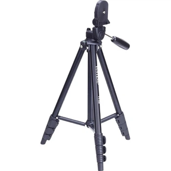 YUNTENG VT-368 Портативний штатив 3D панорамна головка для бездзеркальної CCD цифрової камери відеокамери Selfie подорожі Vlog відео мобільний прямий ефір алюмінієвий сплав ультралегкий штатив підставка