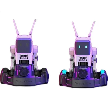 Зарядний пристрій GravaStar Dog Nitrogen 65W GaN + розетка для собаки Knight Black Set Настільна механічна розетка з трьома портами для швидкої зарядки, багатопортова, підходить для Apple, Huawei, Android, подарунок для хлопця