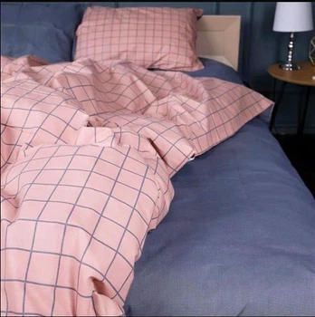 Простынь Ranforce Elite 17-0731 Pink & Gray Plaid 200*220