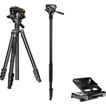 Штатив COMAN KX3939plus гидравлический профессиональный, для камеры и телефона