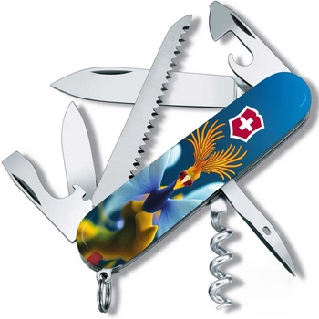 Нож Victorinox Camper Design Mat Blue/Orange (1049-Vx13613.3_R2100pk)