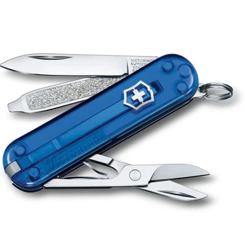 Нож Victorinox Classic SD Transparent with Case Ocean Blue (1049-Vx06223.T2)