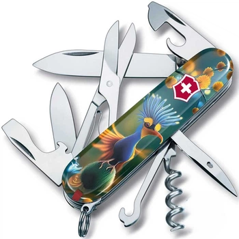 Нож Victorinox Climber Design Gloss Blue/Orange (1049-Vx13703.3_R2110pk)