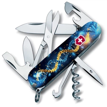 Нож Victorinox Climber Ukraine Gloss Mineral Blue/Yellow (1049-Vx13703.3_T3270pw)
