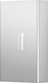 Жесткий диск Newsmy 4 ТБ, 3.5", настольный, Type-C USB 3.1, серебристый