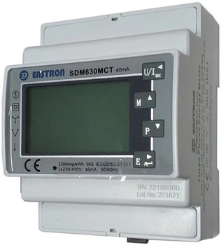 Inteligentny trójfazowy licznik energii Growatt TPM-CT-E 100A RS485 Modbus RTU DIN Biały (NV820351)