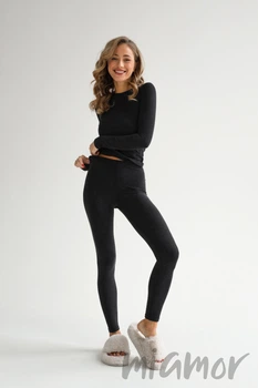 Комплект термобелья женский с шерстью - лосины и кофта German Volf 2811-1 XS Темно-серый