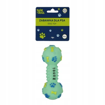 Zabawka dla psa Kość piszcząca TRIK&ROLL 14cm miętowa (5905523690682)