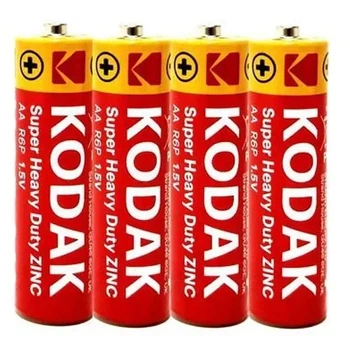Батарейка АА Kodak 1.5V R06 солевая упаковка 4 шт