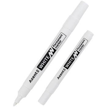Маркер Axent Permanent White 2545-A, 2 мм круглый белый (2545-A)