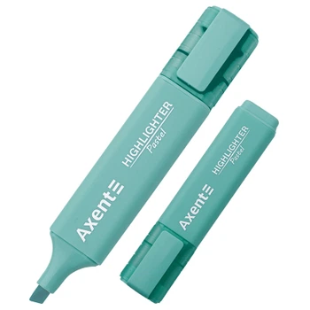 Маркер Axent Highlighter 2537-A, 1-5 мм клиноп. пастель бирюзовая (2537-09-A)