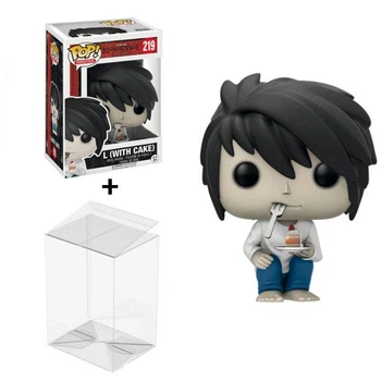 Аніме фігурка Funko POP Фанко поп Зошит Смерті Death Note Ел L з тортом + захист для коробки, 10 см (DNA 0014)