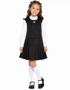Сарафан школьный SUZIE МАДЛЕН мемори cotton 128 см черный