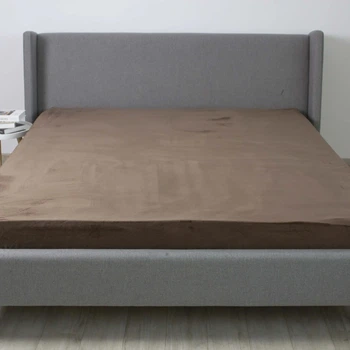 Простынь на резинке двуспальное ТЕП VELOUR 2-04824_35683 180х200 см коричневая
