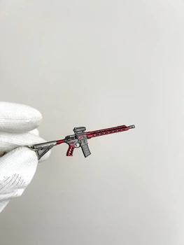 Брелок у формі зброї AR15 (червоний)
