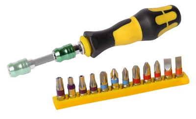 Викрутка MasterTool із насадками 12 шт 40-0143