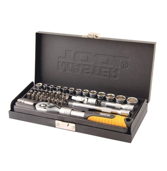 Набір головок торцевих MASTERTOOL PROFI 1/4" 4-13мм 45шт (78-2045)