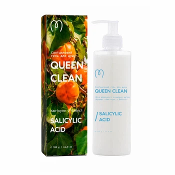 Саліциловий гель для душу Queen Clean «Канікули у бабусі» Mary Babe 350 мл (MBA-60415)
