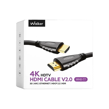 Кабель WALKER WHD-77 HDMI to HDMI 4K HDTV V2.0 3м