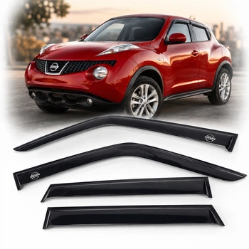 Дефлектори вікон вітровики для Nissan Juke (YF15) 2010-2019 Скотч 3M Voron Glass