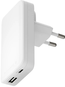 Зарядний пристрій dbramante1928 re-charge Pro Slim USB-C 45W + USB-A 30W GaN White (CHSLEUWH7199)