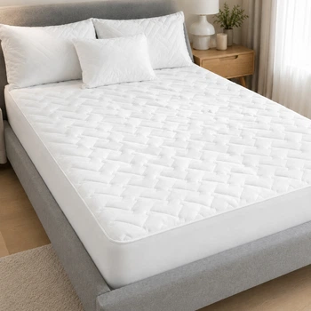 Наматрацник захисний IDEIA Nordic Comfort Luxe 180×200×35 см, стьобаний, щільність 250 г/м² (8-34678)
