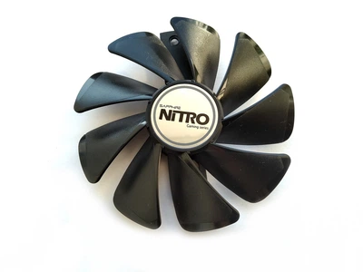 Вентилятор кулер для видеокарты Sapphire RX 470 570 580 480 Nitro Pulse (orgnl) FirstD FD10015M12D (CF1015H12D CF1015H12S FD10015M12S)№60.1