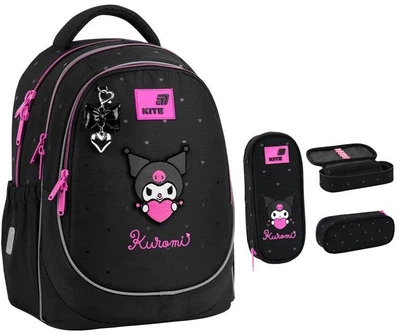 Рюкзак ортопедичний початкова школа + пенал Kite Education Kuromi HK26-700M