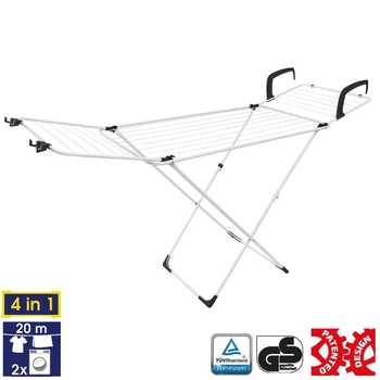 Сушарка для білизни підлогова Casa Si Flex Dry 4in1 White/Black (CS92970002)